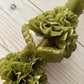 Oaxacan Beeswax Vela Flor Candle - Olive Green