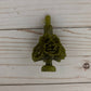 Oaxacan Beeswax Vela Flor Candle - Olive Green
