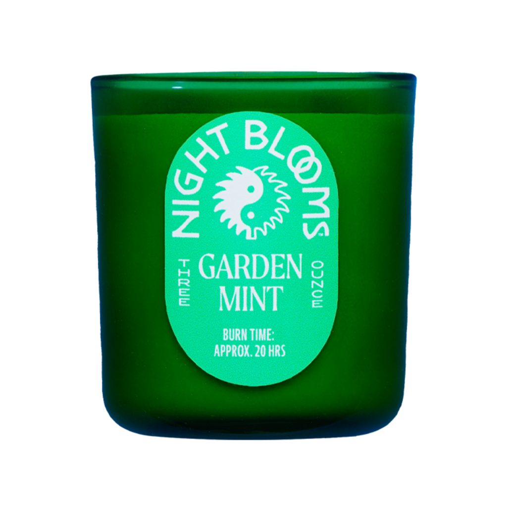 Night Blooms - Garden Mint Soy Wax Candle - 3 oz