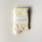 Le Bon Shoppe - Lemon + Cream Striped Wally Socks