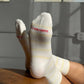 Le Bon Shoppe - Lemon + Cream Striped Wally Socks