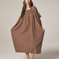 amente - Mocha Jacquard Smock Dress - Medium/Large
