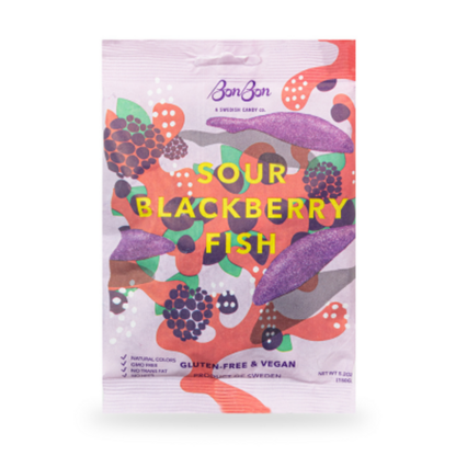 Bon Bon Swedish Candy Co. - Sour Blackberry Fish