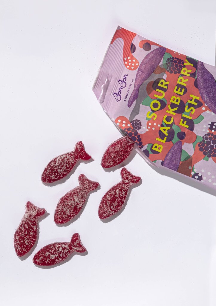 Bon Bon Swedish Candy Co. - Sour Blackberry Fish