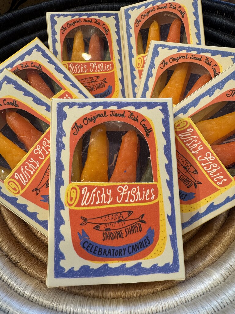 Tinned Fish - Wishy Fishies Sardine Celebratory Candles - Set of 8
