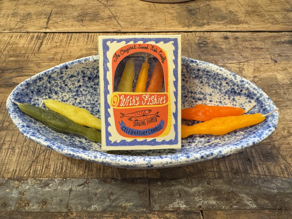 Tinned Fish - Wishy Fishies Sardine Celebratory Candles - Set of 8