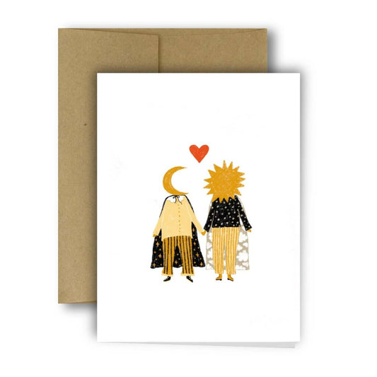 Rani Ban - Sun Person & Moon Person Greeting Card