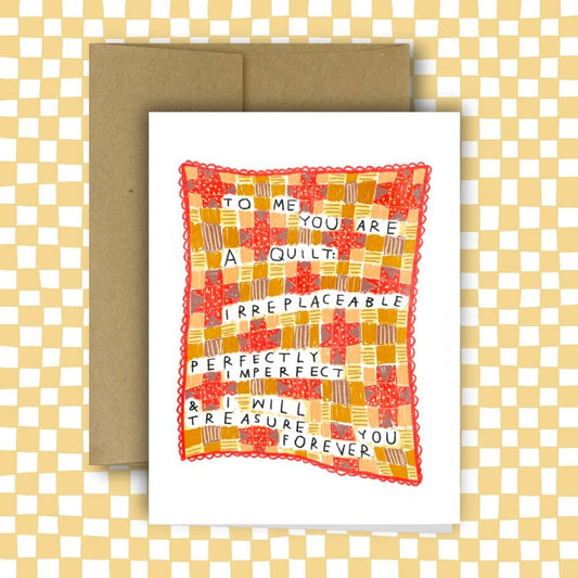 Rani Ban - I Will Treasure You Forever Quilty Greeting Card