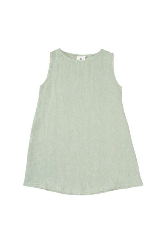 Jungmaven - Agave Green 100% Hemp Baez Dress - Large