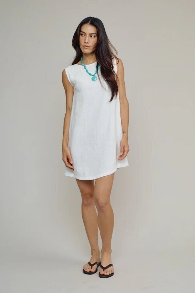 Jungmaven - Agave Green 100% Hemp Baez Dress - Large