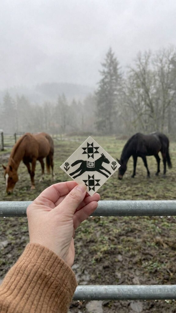 Anisa Makhoul - Local Artist - Jumpin' Horse Sticker *Shopkeeper's Pick