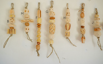 Roaming Barefoot - Ceramic Beaded Cabeza Talisman