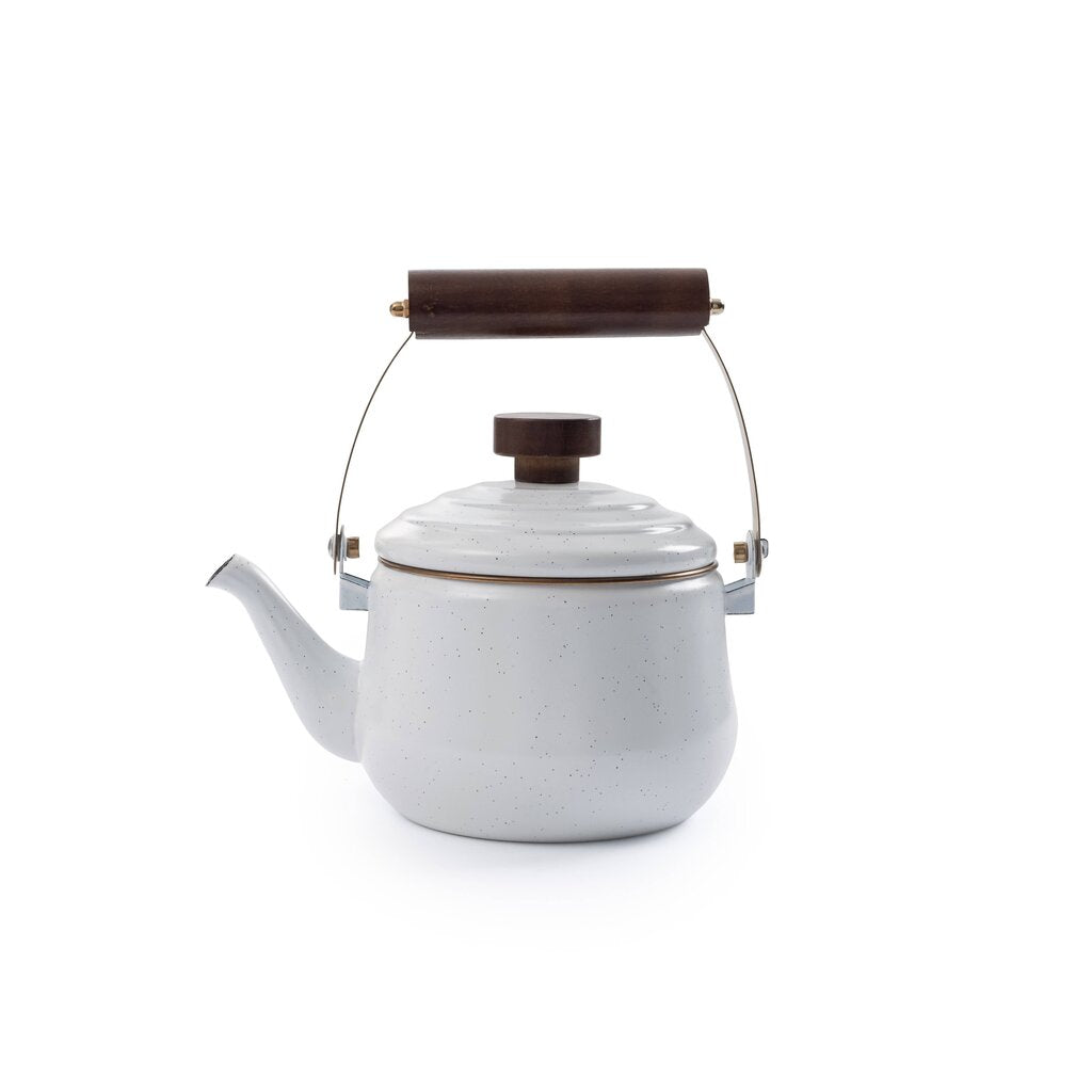 Barebones - Enamelware Tea Kettle - Eggshell