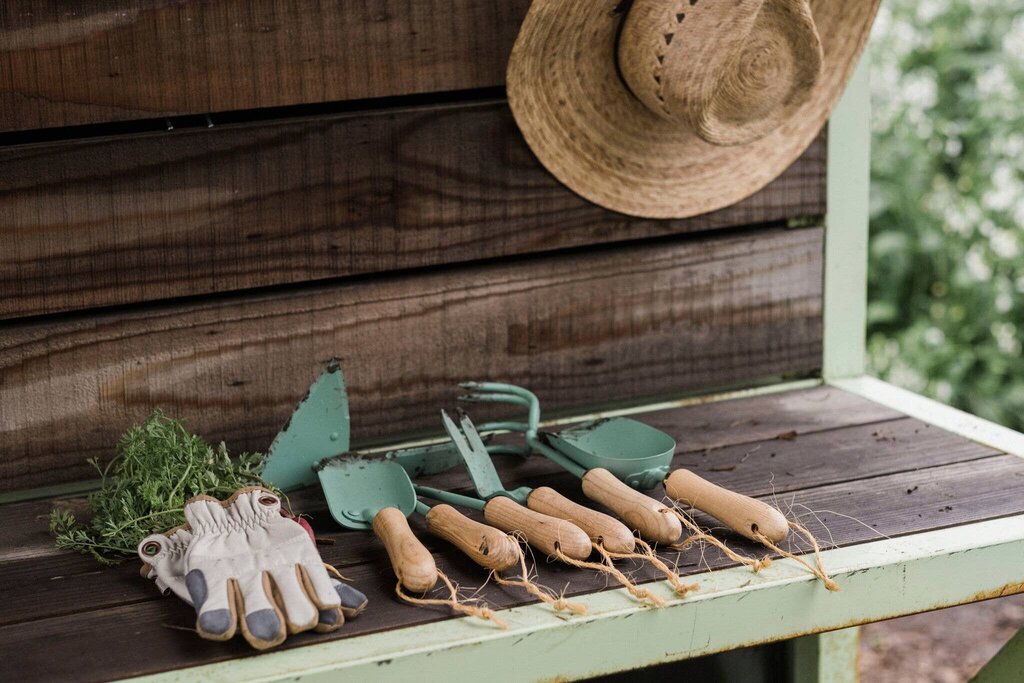 Barebones - Powdercoated Stainless Steel Dandelion Weeding Fork - Mint with Ash Handle