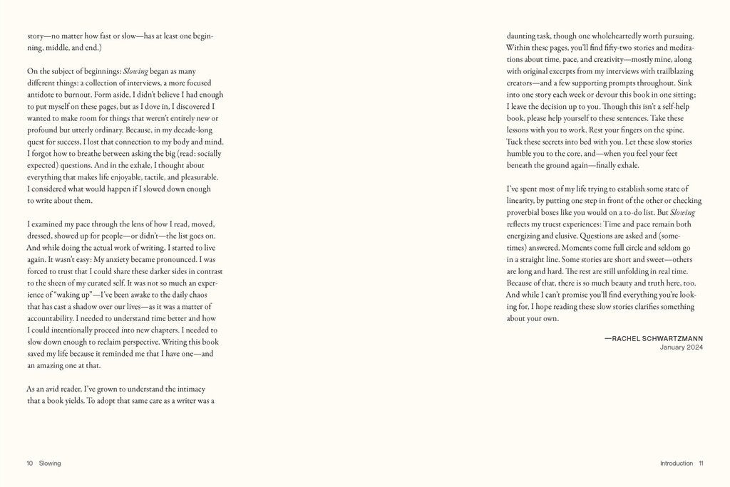 Chronicle Books - Slowing by Rachel Schwartzmann