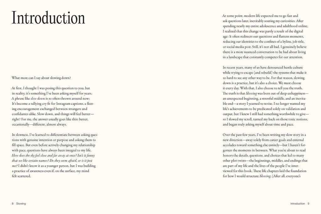 Chronicle Books - Slowing by Rachel Schwartzmann