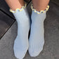 Le Bon Shoppe - Pale Blue Petite Ruffled Socks