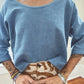 PO-EM - Indigo Handloomed Makers Top - Large