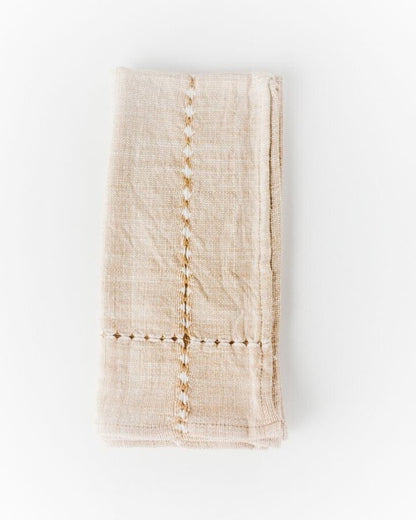 Creative Women - Ethiopian Handwoven Pulled-Cotton Textile - Beige