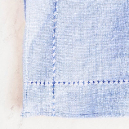 Creative Women - Ethiopian Handwoven Pulled-Cotton Textile - Sky Blue Chambray