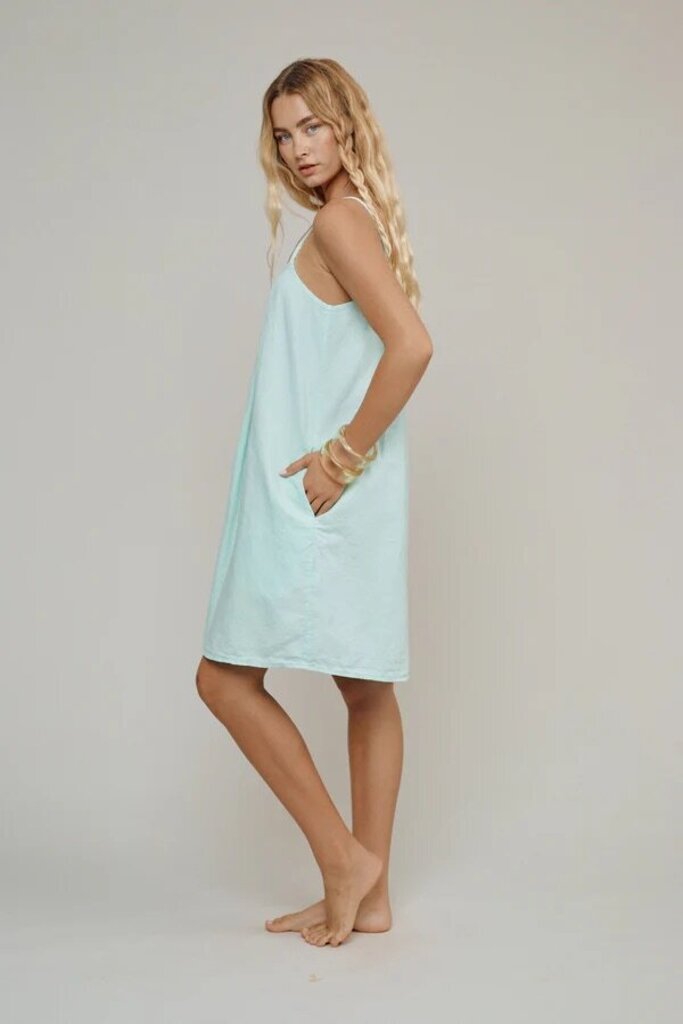 Jungmaven - Sunbleached Yellow Sundance Slip Dress - Medium