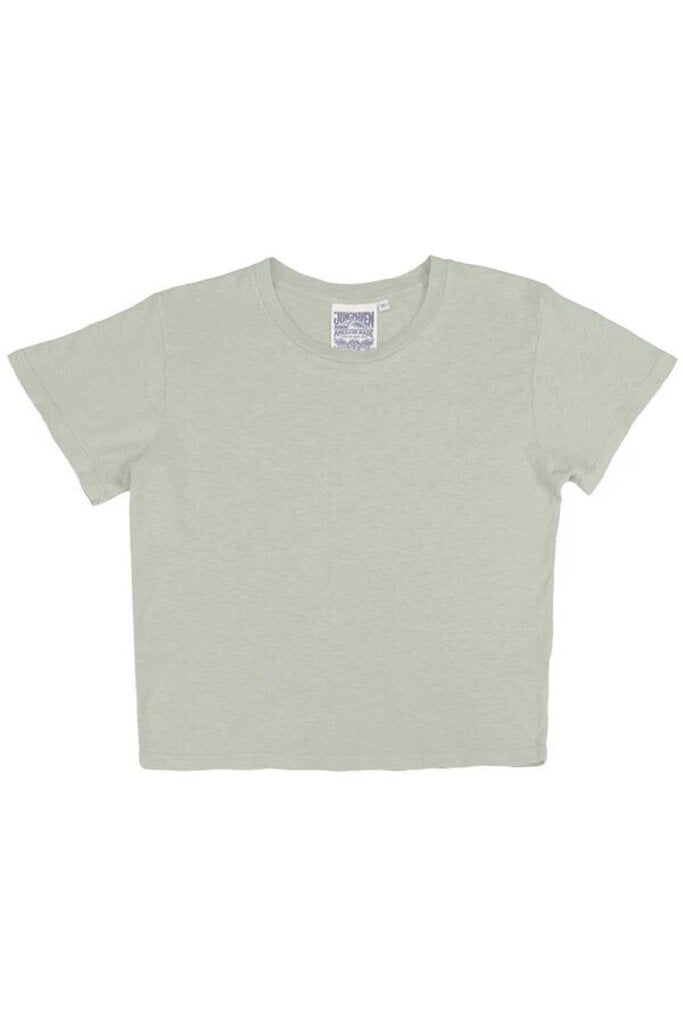 Jungmaven - Agave Green Cropped Lorel Tee - Large