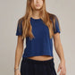 Jungmaven - Agave Green Cropped Lorel Tee - Medium
