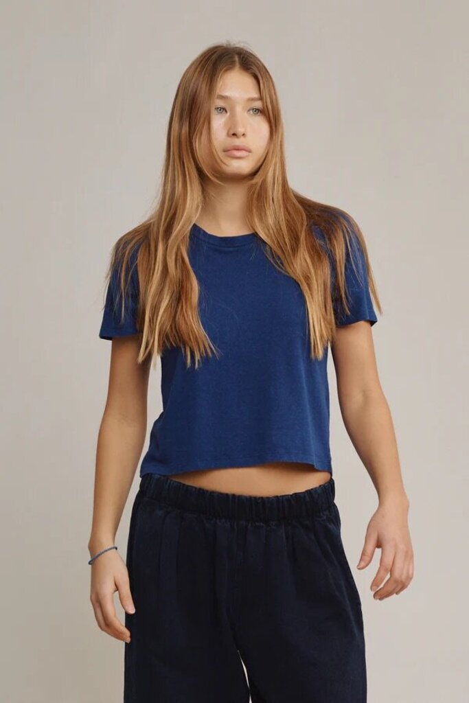 Jungmaven - Agave Green Cropped Lorel Tee - Medium