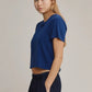 Jungmaven - Agave Green Cropped Lorel Tee - Small