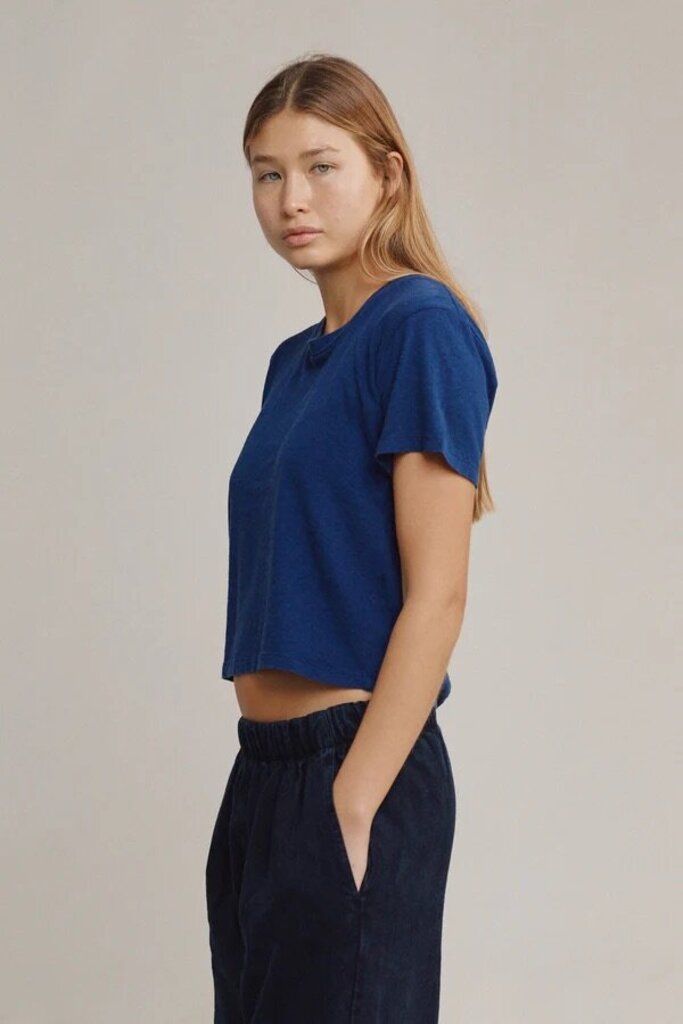 Jungmaven - Agave Green Cropped Lorel Tee - Medium