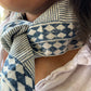 peaceware - Organic Cotton Hand Block-printed Bandana - Indigo