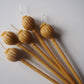 Woven - Handpoured Beeswax Poppy Pod Candle - Cortes Island, BC