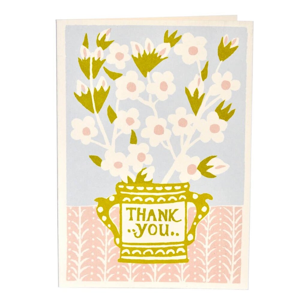 Cambridge Imprint Patternmakers - Thank You Jug & Blooms Greeting Card
