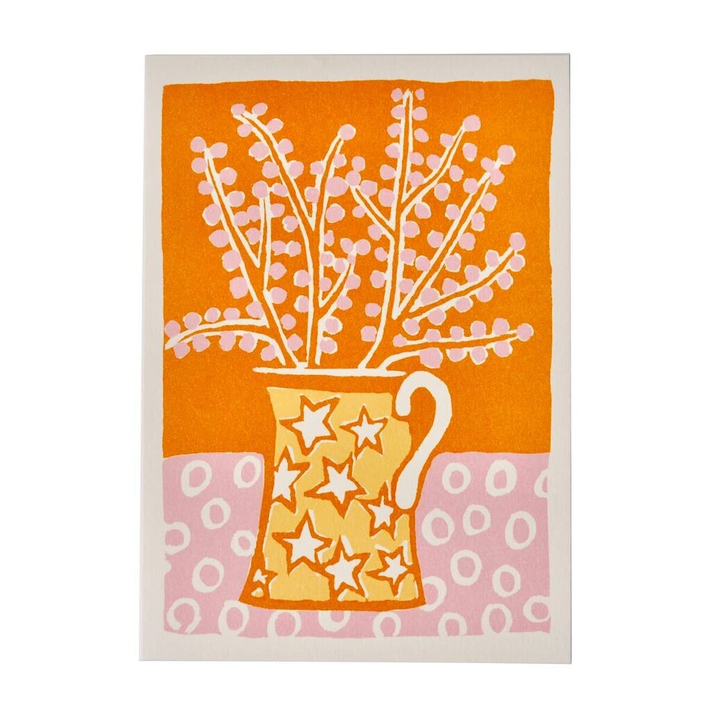 Cambridge Imprint Patternmakers - Star Jug & Blooms Greeting Card