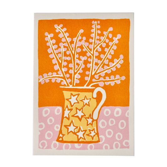 Cambridge Imprint Patternmakers - Star Jug & Blooms Greeting Card