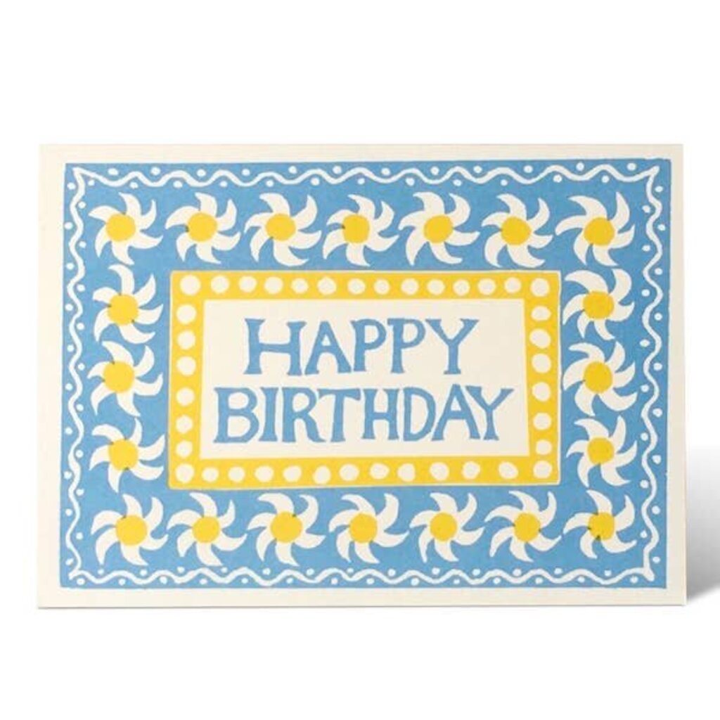 Cambridge Imprint Patternmakers - Daisy Happy Birthday Greeting Card