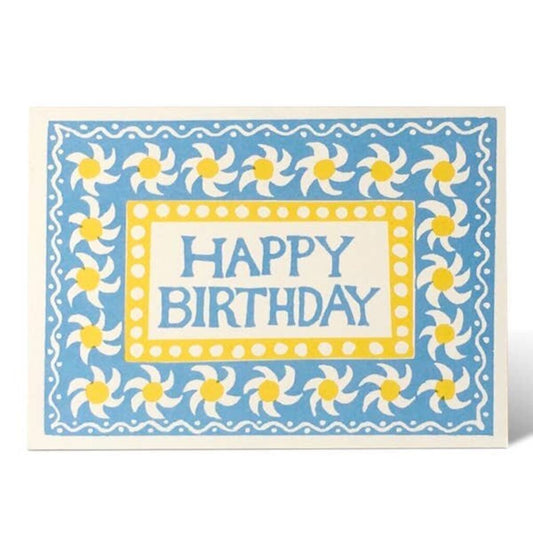 Cambridge Imprint Patternmakers - Daisy Happy Birthday Greeting Card