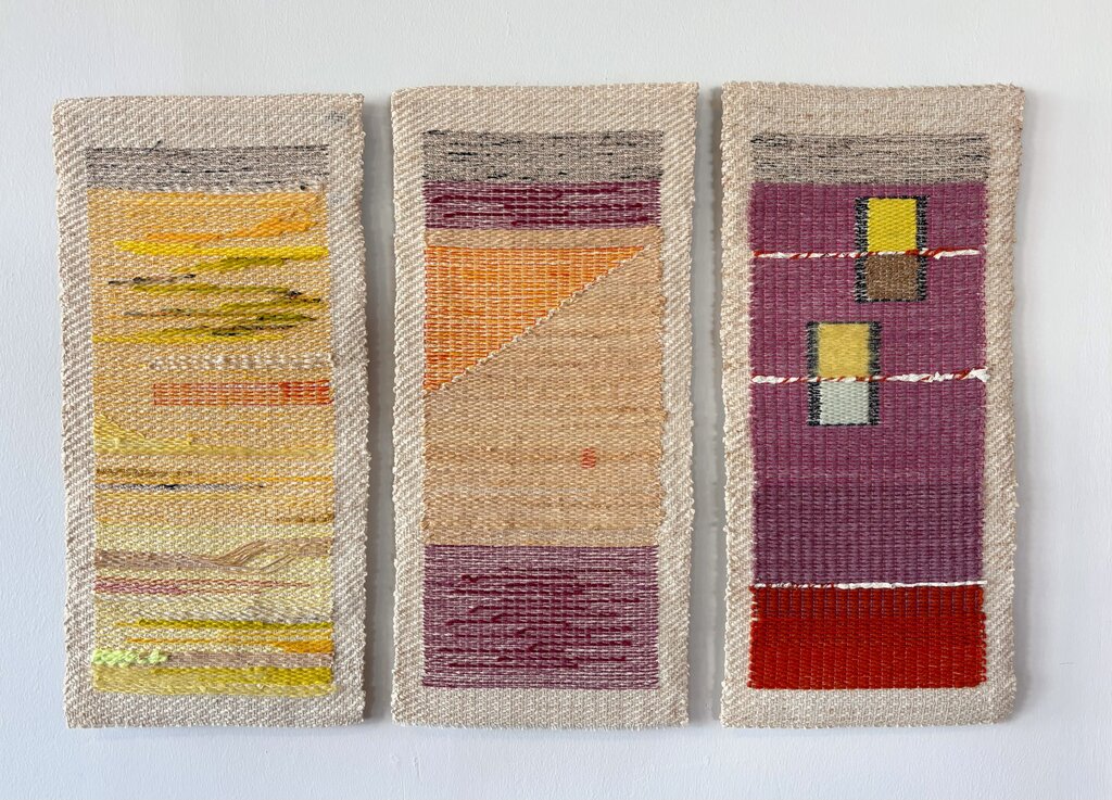Nascency Triptych - Original Weaving by Hannah Watson