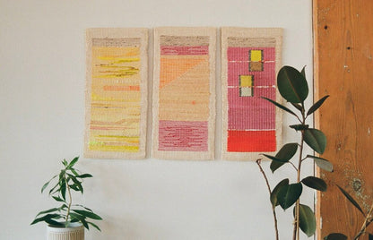 Nascency Triptych - Original Weaving by Hannah Watson