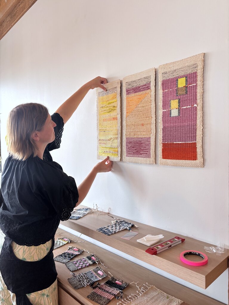 Nascency Triptych - Original Weaving by Hannah Watson