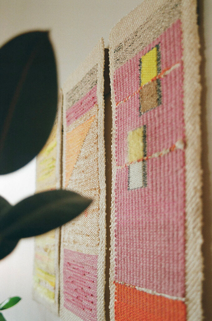Nascency Triptych - Original Weaving by Hannah Watson