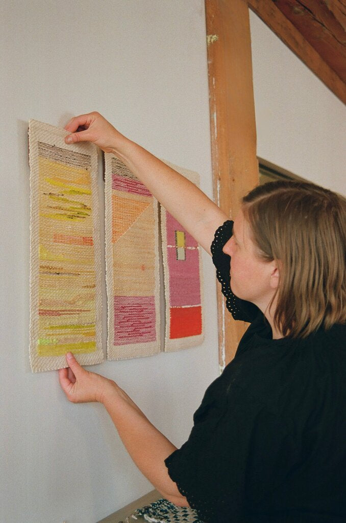 Nascency Triptych - Original Weaving by Hannah Watson