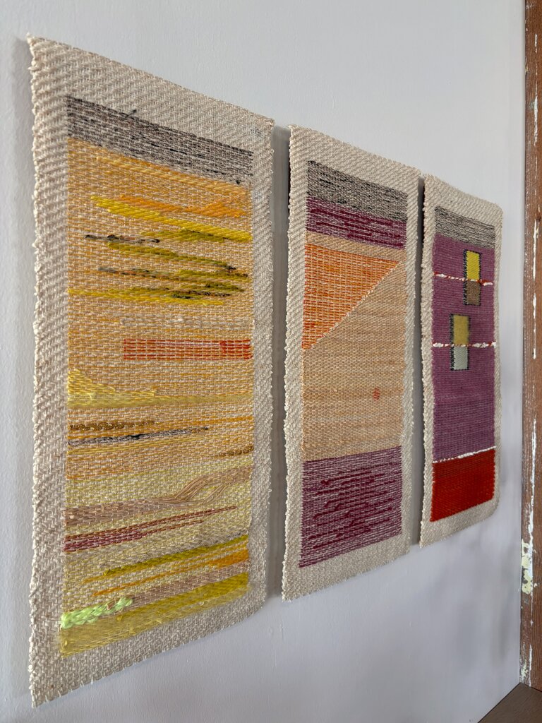 Nascency Triptych - Original Weaving by Hannah Watson