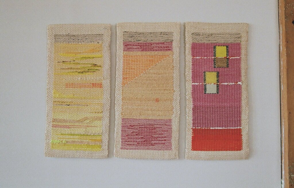 Nascency Triptych - Original Weaving by Hannah Watson