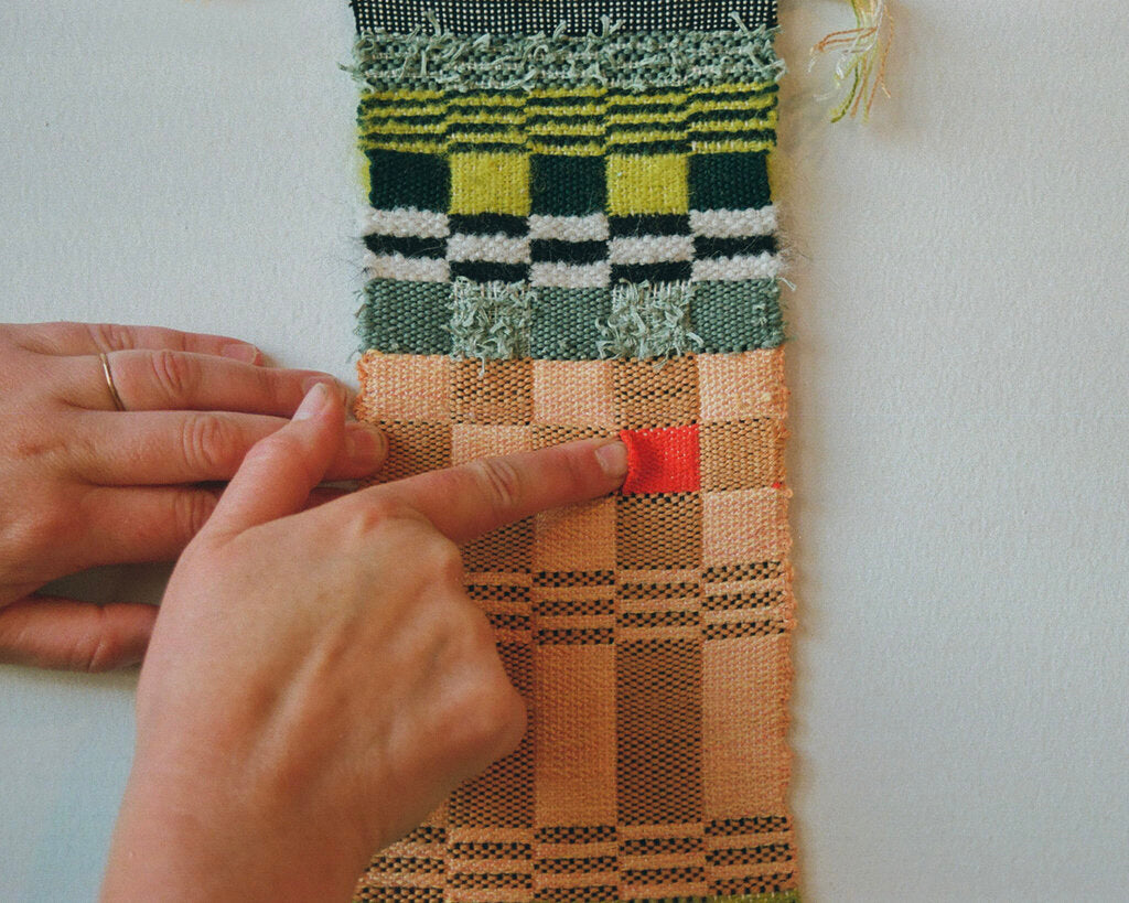 Peach Fuzz - Original Weaving by Hannah Watson