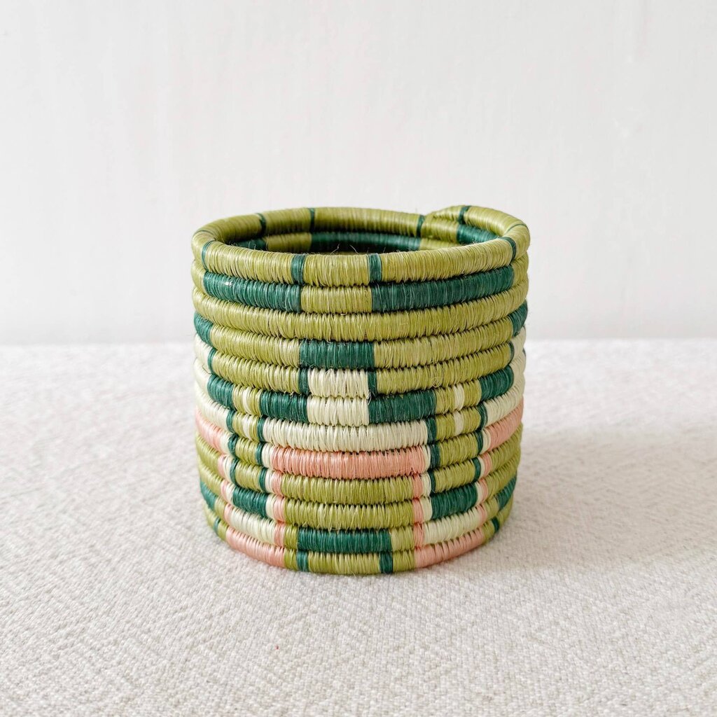 Amsha - Gombe Raffia & Sweetgrass Basket - Woven in Rwanda