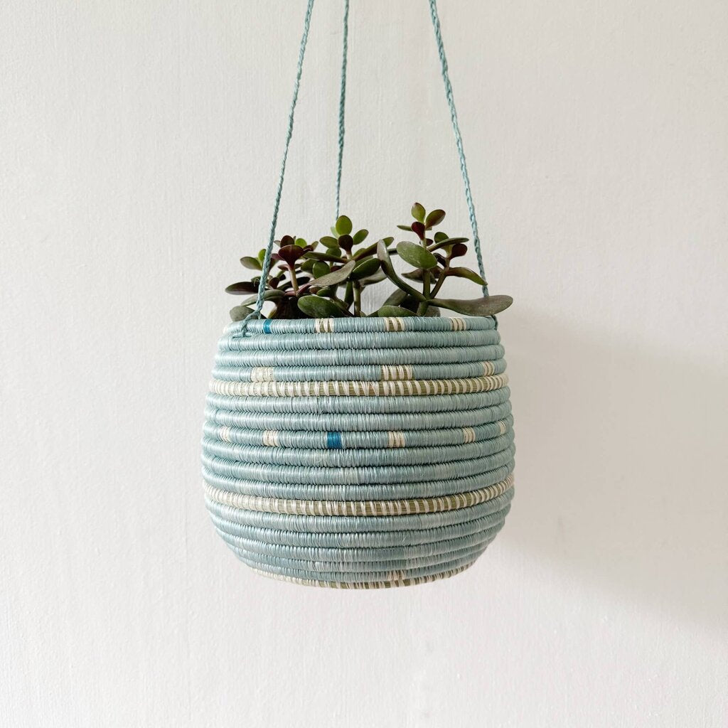 Amsha - Seka Hanging Woven Planter - Crafted in Rwanda
