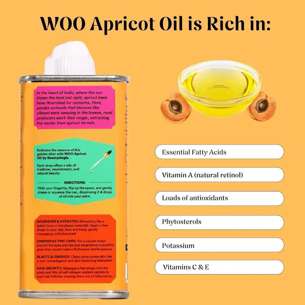WOO - Organic Cold-pressed Apricot Oil