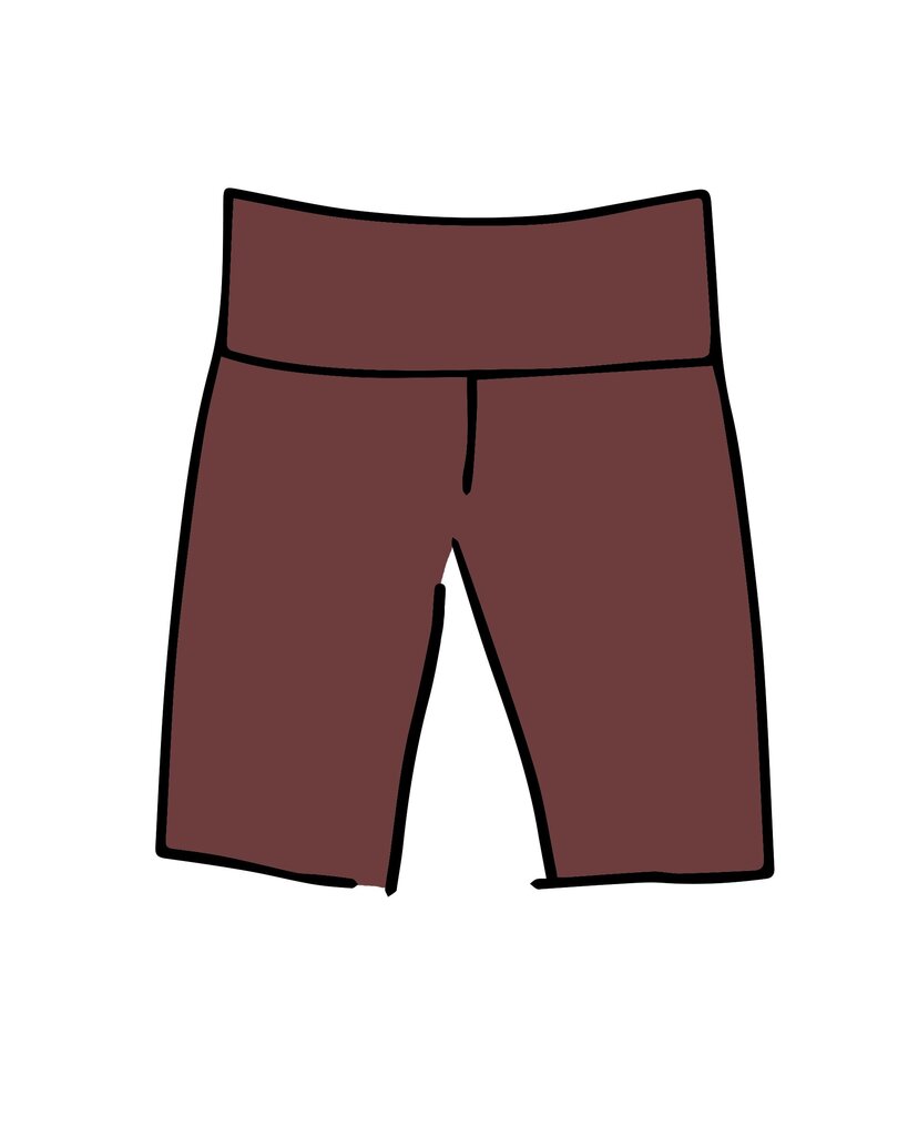 Thunderpants USA - Chestnut Organic Cotton High Rise Bike Shorts - 2X