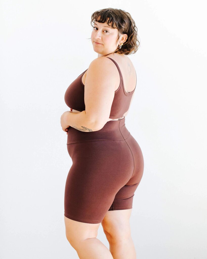 Thunderpants USA - Chestnut Organic Cotton High Rise Bike Shorts - 2X